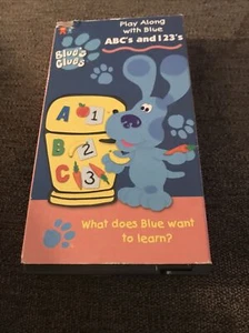 Blues Clues - ABCs and 123s (VHS, 1999) Nick JR - Picture 1 of 8