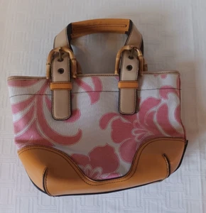 Roxy Purse Pink Floral Flowers Womans Small Handbag Tote Bag - Picture 1 of 13
