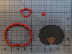 Set tagliabiscotti Afro Girl 266-B059 - Foto 1 di 2