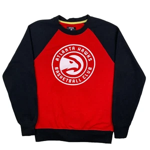 Felpa Pullover Atlanta Hawks NBA Basketball Club Rossa Taglia Media M - Foto 1 di 16