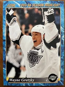 93-94 Score Hockey Season Highlights 664 Wayne Gretzky - Picture 1 of 2