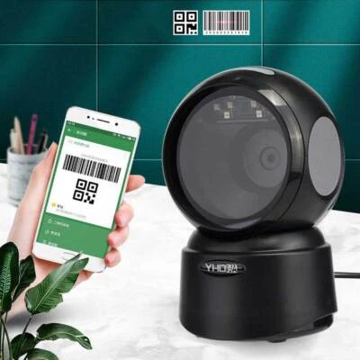 USB kabelgebundener Schreibtisch Freisprechplattform Laser 1D/2D Barcode Scanner - Bild 1 von 4