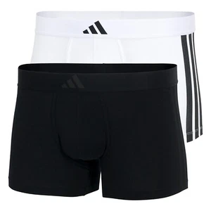 2er Pack Adidas Herren Trunk Boxershorts Unterhosen Active Flex Cotton-3 Stripes - Bild 1 von 17