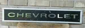 Rare Vintage CHEVROLET Aluminum Emblem, Unknown, 27"x4.75" - Picture 1 of 7