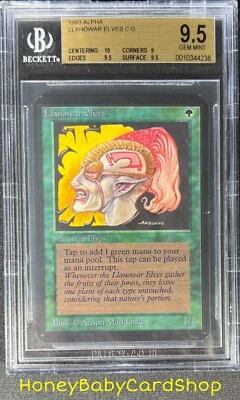 MTG Limited Edition Alpha 1993 Llanowar Elves BGS 9.5 GEM MINT Old School 93/94 - Image 1 of 4
