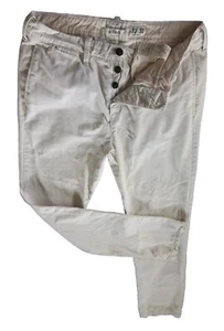 Pantalones de mezclilla para hombre Abercrombie & Fitch New York mezcla 33x32 beige algodón - Imagen 1 de 13