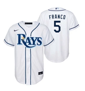 Nike Men/Kid/Women's Tampa Bay Rays Wander Franco #5MLB Player Jersey Home White - Picture 1 of 4