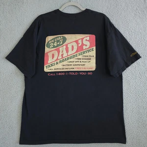 Crazy Shirts Hawaii Shirt Mens XL Black Dads Taxi and Roadside Service 24-7 Tee - Picture 1 of 10