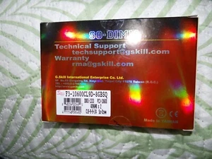 🔥G.Skill 8GB (2X4GB) PC3-10666 DDR3 COMPUTER RAM MEMORY FA-10666CL9D-8GBSQ - Picture 1 of 3