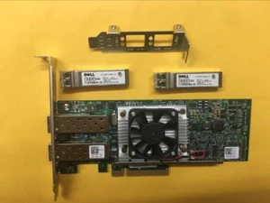 DELL Broadcom N20KJ BCM57810S Dual Port 10Gbe Network Card + 2* FTLX8571D3BCL - Picture 1 of 6
