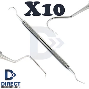 10 Stück Dental Explorer 23/17A Endodontischer Zahnsteinentferner Diagnose Perio Werkzeug - Bild 1 von 1