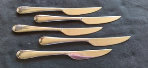 Belmont Bellevue Lenox 18/10 glossy stainless 5 steak knives 9 1/2 inches - Picture 1 of 3
