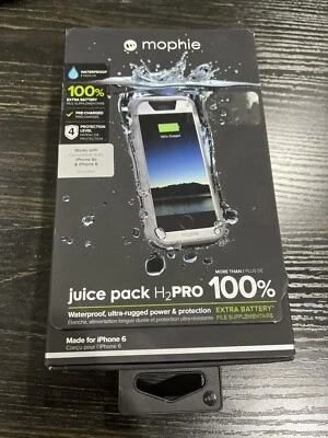 NEW Morphie Juice Pack H2Pro iPhone 6 & 6s- GREY Level 4 Protection Waterproof - Image 1 of 4