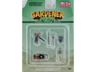 Gärtner Set / Gardener Service - 6 teilig - American Diorama 1:64