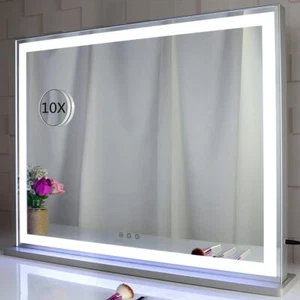 Hollywood LED Makeup Mirror with Smart Touch and 3 Colors Dimmable Light 72x56cm - Picture 1 of 10