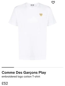 T-shirt Commes Des Garçons Play (taglia media) - Foto 1 di 7