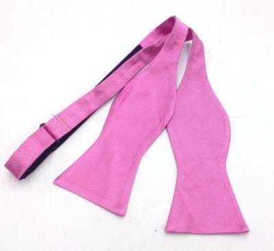 $125 Tommy Hilfiger мужчин шелк твердый розовый повседневный галстук-бабочка классический регулируемый галстук-бабочка - Изображение 1 из 4