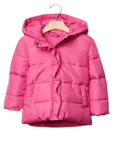 Baby Gap PrimaLoft gefütterte Jacke mit Rüschenbesatz rosa 18-24 m - Bild 1 von 6