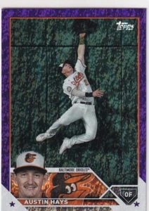 2023 TOPPS PURPLE FOIL /799 AUSTIN HAYS BALTIMORE ORIOLES PARALLELS JC-3757 - Picture 1 of 2