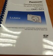 PANASONIC LUMIX DMC SZ3 USER GUIDE INSTRUCTION MANUAL FULLY PRINTED 128 PAGES A4