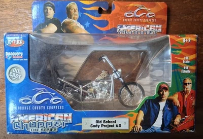 1:18 American Chopper Cody's Project 2 Old School Harley Chopper Orange County - Image 1 of 4
