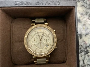 Michael Kors MK5632 CE Stahlgehäuse 04 1143 04 10ATM Chronograph neue Batterie - Bild 1 von 7
