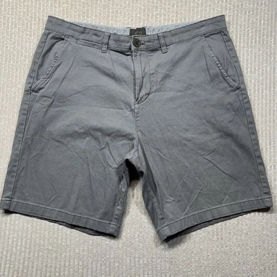 Pantalones Cortos Jachs New York Para Hombre Talla 36 Gris Chino Informal Elastizados Frente Plano Foto 1 de 4