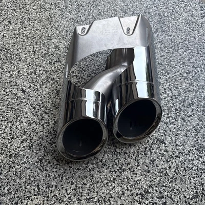 2019 2020 2021-2024 PORSCHE MACAN REAR EXHAUST TAIL TIP LEFT DRIVER SIDE Chrome - Image 1 of 2