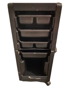 Black Sally Mate Trolly with Wheels for Hair Stylist Salon - Picture 1 of 9
