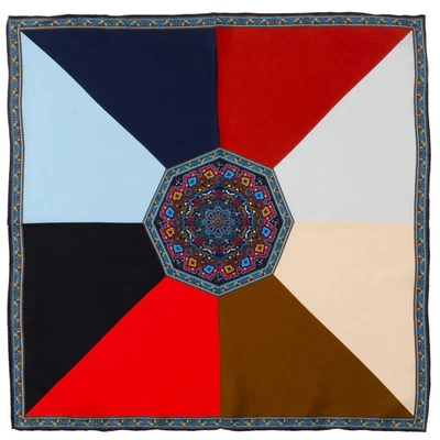 VDP Multi Colored Paisley Pocket Square - Image 1 of 4
