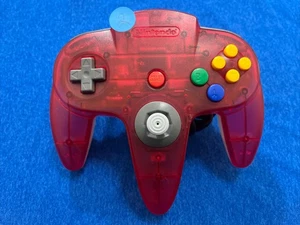 Official Nintendo 64 Controller OEM N64 Color Red Clear Stick 9/10 Tested - Picture 1 of 15