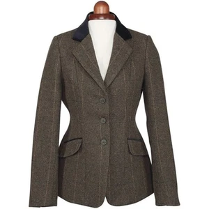 Giacca tweed Shires bambino Aubrion Saratoga - doppie prese d'aria - misto lana - Foto 1 di 1