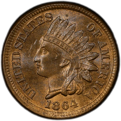 1864  Bronze 1C PCGS MS65BN CAC - Image 1 of 2