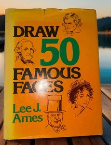 Draw 50 Famous Faces Hardcover Lee J. Ames - Picture 1 of 14