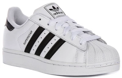 Adidas Superstar II Pie de Concha Juventud Zapatillas Niña en Blanco Negro GB 3 - Imagen 1 de 4