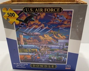 Dowdle Volkskunst Sammler Puzzle US Air Force 500 Teile 16 x 20 Zoll EUC - Bild 1 von 6