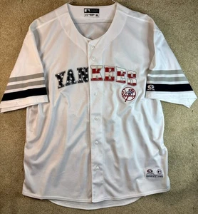 New York Yankees Jersey Men's XL 46-48 Blue True Fan USA White Red Blue MLB - Picture 1 of 6