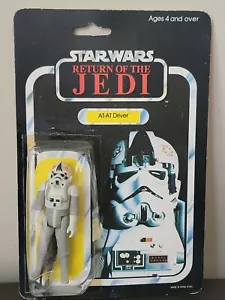 Vintage PALITOY STAR WARS ROTJ * AT-AT DRIVER * 65 D BACK * MOC * HTF - Picture 1 of 9