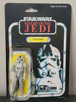 Vintage PALITOY STAR WARS ROTJ * AT-AT DRIVER * 65 D BACK * MOC * HTF - Image 1 of 4