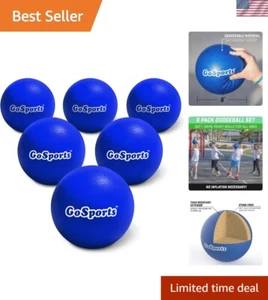 - 6 Inch No Sting Balls for Kids - Set of 6 Includes Mesh Carry Bag - Picture 1 of 6