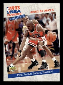 1993-94 Upper Deck NBA Playoffs Highlights #180 Michael Jordan - Imagen 1 de 2