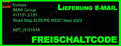 BMW MINI Navi Update ROAD Map Europe NEXT WEST oder OST 2025 / inkl FSC ohne USB - Bild 1 von 4