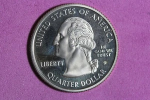2001 - S PROOF CLAD "KENTUCKY" Statehood Washington Quarter! #K47265 - Picture 1 of 2