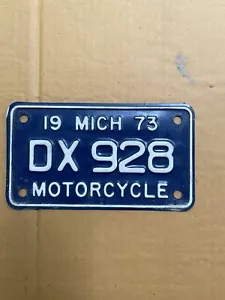 targa moto michigan 1973 - Foto 1 di 1