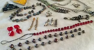 Vintage Big Lot of Beads, Findings, Focal Beads, Jewelry Making Supplies, 12 oz - Picture 1 of 9