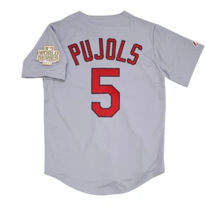 Albert Pujols St. Louis Cardinals 2011 World Series Road Jersey Men's (S-3XL) - Picture 1 of 5