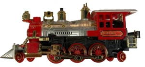 Model Train 1986 New Bright Silver Rail Express Western RR Steam Locomotive - Picture 1 of 1