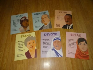 12er Set inspirierende Geschichtsplakate von dekorativ **NEU** 11 x 14 - Bild 1 von 3