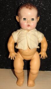 Vintage Effanbee DY-DEE-BABY Doll Sleep Eyes 11” HP Head Rubber Body Very NICE