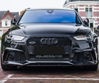 For 2016 2017 2018 Audi A6 C7 S6 RS6 Front bumper black honeycomb Grille Grill